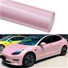 Alvorox Pellicola per avvolgimento auto, vinile glitterato olografico lucido rosa per auto interno esterno, adesivo per la cura della vernice per moto (30x152cm)