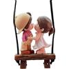 Generic Ciondolo per coppie innamorate auto - Ornamento specchietto, Ciondolo pendente ragazzo ragazza | Decorazione dolce cuore basculante bambola carina, Idea regalo simpatica per automobile fidanzati