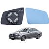Hebstw Lo specchietto laterale del passeggero è per tutti i modelli di Mercedes-Benz S/C/E-class W212 W204 W221, vetro di ricambio riscaldabile, vetro specchietto retrovisore blu (destra)