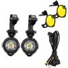 NEWFUN Faretti Moto,Fari Antinebbia Per Moto,Luci Di Conversione Esterne Per Moto a LED,Fari Supplementari,Ip67, 40w,Rotazione Di 360 Gradi,Adatto Per Moto Ed e-Scooter