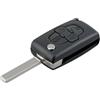 HooRLZ CE0523 - Cover per chiave compatibile per Citroen C8 Peugeot 807 1007 Fiat Ulysse