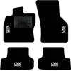 QUEMAR Tappetini Auto per Audi A3 8Y e Hybrid, Bordo Nero, 4 Ricami | dal 2020 / Kit Tappeti Moquette e Gomma su Misura / Set 2 Anteriori + 2 Posteriori / Ricami e Colori Personalizzati