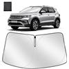 ZATOOTO Parasole Auto Frontale Su Misura per VW T-Cross 2019-2023 | Parasole Auto Frontale Con Vestibilità Perfetta, Blocco Raggi Uv, Isolamento Termico Interno, Ideale Per Camping, Durevole
