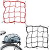 GXGM 2 Pezzi Rete Dlastica Moto Portapacchi, Reti Cargo per Moto, Ragno Motos Elastico per casco, motos, bicicletta, Rete Elastica Corde Elastiche con Ganci(40 x 40 cm)(2 Colori)