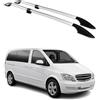 OMAC Rail Tetto Barre Portatutto Compatibili con Mercedes Vito W639 W447 2003-2022 Kurzer RS Alu Grigio