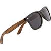 Woodies Occhiali da Sole Neri Polarizzati in Legno di Noce Uomo e Donna Paio di Occhiali Wayfarer con Protezione UV, Lenti Polarizzate | Accessorio Stile Vintage | In Omaggio Custodia e Pezzuola