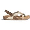 Yokono Sandali Piatti JERBA-718 Verdi | Scarpe da Donna Primavera-Estate | Pelle Bovina/Pelle perlata | 3 CM