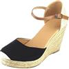 Uwdiohq Pantofole Traspiranti Casuali In Tinta Unita Donna Sport Regali Unisex (Black, 38) Sandali Trekking Scarpe Slip On Chiuse Estive Comode Camminata Espadrillas Platform Zeppa Sportive