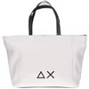 SUN68 Z35252 Bianco Borsa Shopping per Donna in ecopelle (Taglia Unica)