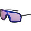 Out Of - Bot 3, occhiali da sole sportivi con lenti elettroniche IRID, Made in Italy (Black, Medium, IRID blue)