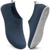 Sosenfer - Pantofole da uomo e donna, antiscivolo, slip-on, piatte, per piedi nudi, comode, per la casa, chiuse, unisex, 42 EU