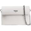 PASHBAG Pash Bag BORSA DONNA tracollina pochette DA SPALLA 3 DIVISORI colori ODETTE (Bianco)