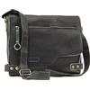 Ashwood - Grande Messenger Bag in Pelle per PC 13 Pollici - Borsa a Tracolla da Lavoro - A4 Borsa Ufficio Uomo - Tracolla Regolabile - 8353 - Nero
