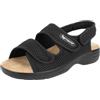 Aerosoft Stretch 18 Sandalo riabilitativo unisex con chiusura a strappo, Nero, 43 EU
