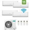 Hisense Climatizzatore Condizionatore mod. HI Comfort CF quadri split 7+7+9+9 esterna 4AMW81U4RJC WiFi Integrato - Inverter Pompa di Calore Classe A++ Gas R32 7000+7000+9000+9000 - NUOVISSIMO MODELLO!!!