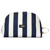 Larkson Borsa da Toilette Donna & Uomo Blu a Righe - Tilda Large - Grande Borsa da Toilette da Appoggiare - Nécessaire da Viaggio - Beauty Case per Viaggi, Campeggio, Piscina