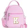 YOOLIFE Borsa regalo per bambine da 3 4 5 6 7 8 9 10 11 12 anni - Borsa a tracolla per bambini con lettere, regalo di compleanno per adolescenti, sorelle, nipote, Colore: rosa., K