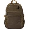 Avirex Wild, Zaino Uomo in Canvas Spalmato Idrorepellente con Dettagli in Ecopelle, Porta PC e Tablet, Scomparto con Zip, 40x33x18 cm, WLD18 (Military Green)