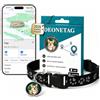 Rayibmi 2026 Mini Collare GPS Gatto - GPS per Cani senza Abbonamento, Localizzatore per Gatti con Tracciamento in Tempo Reale, Impermeabile e Regolabile, Compatibile con iOS/Android, Nero