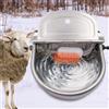 BREUAILY Abbeveratoio riscaldato da 220 V, con tappo di scarico in acciaio inox, termosifone automatico, antigelo, per cavalli, bovini, pecore, capre, cani, abbeveratoio (220 V)
