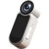 Lapiglo Action camera da 2,7 K con supporto magnetico One Touch e registrazione POV, con display, per ciclismo, escursionismo, moto, colore bianco
