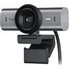 Logitech MX Brio Ultra HD 4K Collaborazione e Streaming Webcam, 1080p a 60 FPS, doppio microfono con riduzione del rumore, modalità Show, USB-C, copertura webcam, funziona con Microsoft Teams, Zoom