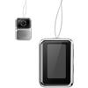 Generic Mini collana indossabile con fotocamera, discreta registrazione video e foto HD 1080p con catena per il collo, 16 g ultra leggera, ideale per vlogger, viaggiatori e momenti della vita (bianco/nero