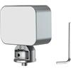 Kaeltsyn Luce riempimento a LED in miniatura in alluminio con 3 temperature colore, supporto per scarpa fredda per fotocamera, telefono, fotografia, vlog, streaming live, luce per fotografia