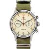Sugess Seagull 1963 40MM Sapphire Crystal ST1901 Movimento Uomo Cronografo Orologio 1963 SU1963S40, Verde, 40mm, Cinturino