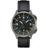 Laco Orologio da aviatore Frankfurt GMT nero, Made in Germany, 43 mm di diametro, Orologio automatico di alta qualità, Impermeabile fino a 20 ATM