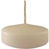 Cereria Di Giorgio - 12 Candele Galleggianti - Diametro 7 cm Altezza 3,5 cm - Colore Beige - Durata 8 ore