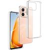 REY Cover in Gel TPU Trasparente per Vivo Y28 4G, Ultra Sottile 0,33 mm, Morbido Flessibile, Custodia Silicone