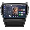 HUANQIN Car Navigation Car Radio per Hyundai Santa Fe 2013-2017 Radio Bluetooth/Wifi Stereo, Controllo Del Volante, Fm Controller Volante Bluetooth, 4 Nucleo 1G+16G