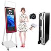 VANYA 40 pollici Magic Mirror Photo Booth Machine,Macchine Mirror Photobooth da 21,5 pollici Touch Screen,Mini PC incorporato, per matrimoni,Affitti per eventi (White, photo booth with camera and printer)