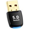 LDERFIV Chiavetta Bluetooth per PC 5.4 Bluetooth Chiavetta USB per Pc Adattatore per PC Dongle EDR Adattatore USB Adapter Per Win 8.1/10/11/7