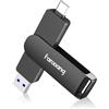 fanxiang SSD Esterno 512GB - Type-C + USB A 3.2 Gen2 - SSD Portatile Senza Cavi - Fino a 2000MB/s - Compatibile con PC, Laptop, Xbox, PS5 e Altri Dispositivi - Modello FF951