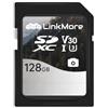 LinkMore Scheda di memoria SDXC da 128 GB, scheda SD UHS-I U3 V30 Classe 10, lettura fino a 95 MB/s, scrittura fino a 45 MB/s, per fotocamera, videocamera e computer (Mist SD3C)