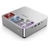 CHUWI AUBOX Mini PC AMD Ryzen™ 7 8745HS (8 core, 16 thread, fino a 4,9 GHz), 16GB DDR5 5600MHz, 512GB SSD PCIe NVMe M.2, Computer Desktop