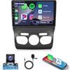 Hodozzy 2GB 64GB Android Autoradio per Citroen C4 B7 C4L DS4 2013-2017 Radio Wireless Carplay Android Auto, 10 Pollici Touch Screen, GPS Navigatore WiFi Bluetooth FM RDS Stereo 2 Din con Retrocamera