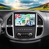 CAMECHO 2+64G CAMECHO Android 15 Carplay Autoradio per Mercedes Benz Vito 3 W447 (2014-2020) con Navi Carplay Android Auto, Schermo da 10 Pollici con Bluetooth RDS/FM +Telecamera Retromarcia