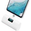 HETP Power Bank 5200mAh, Ultra-piccolo&Ultra-compatto Caricatore Portatile USB C PD Ingressi&Uscite Mini Powrbank Batteria Esterna per iPhone 17/16/15 Android Samsung Galaxy Note Huawei iPad Pro/Air