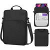 MoKo Borsa per Tablet 9-11 Pollici con Maniglia | Compatibile con iPad 10/Air 5 10,9, iPad 9/8/7 10,2, iPad Pro 11 M2 e Galaxy Tab S8/A8/A7, Nero