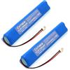 Exmate 2X Exmate NI-MH 10,8 V 2500 mAh batteria di ricambio per Velux Roller Shutter 846933 946930 946933 con cavo e spina, batteria di ricambio per tapparelle Velux, tapparelle solari SSL
