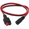 Halokny Cavo di prolunga per spina di alimentazione da 14 AWG CC, 5,5 mm x 2,1 mm, per batteria di backup generatore e pannello solare pieghevole, porta Anderson PowerPole compatibile - 60 cm