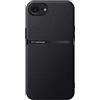 Kepuch Cover per iPhone 16e - Custodia Case Piastra Metallica Incorporata Litchi Grano - Nero