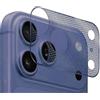 GIOPUEY Pellicola Fotocamera per iPhone 17 PRO Max, Protettore di Caméra Piattaforma dell'Obiettivo, Materiale Metallo Morbido e Leggero, Protezione Fotocamera - Blue 2 Pezzi