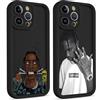 Yimctoie 2 Pezzi Cantante Cover per Samsung Galaxy S23 5G 6.1, Custodia con Cool Travis Scott rapper Moda Pattern Motivo, Silicone Morbido TPU Protezione Nero Case, Pattern