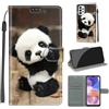 KENHONER Custodia per Samsung Galaxy A23 5G, Panda | Portafoglio Pelle PU, Magnetica, Resistente Agli Urti, Scomparto Carte Credito, Pieghevole, Flip Libro, Motivo