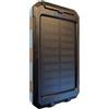 o.LL.i. Power Bank - Banca di energia solare portatile, 20.000 mAh, resistente all'acqua e agli urti, caricatore per dispositivi mobili con torcia e bussola (nero e celeste)
