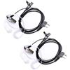GIONAR 2 auricolari Walkie Talkie per Baofeng 888S UV-5R UV-K5 UV-K6 BF-1802L DM-1701 UV-16 UV-17 UV-18 UV-2/Kenwood KPG27D/Come RT22 RT2, Comunicazione PTT a un tasto (11 50 cm